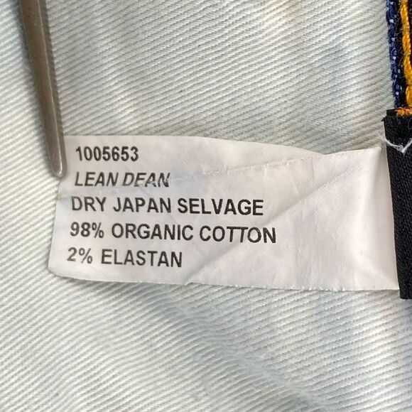 Nudie Jeans Men Lean Dean Slim-Fit Selvedge Worn In Jeans | Size: 32* (See Pics) - Picture 14 of 15